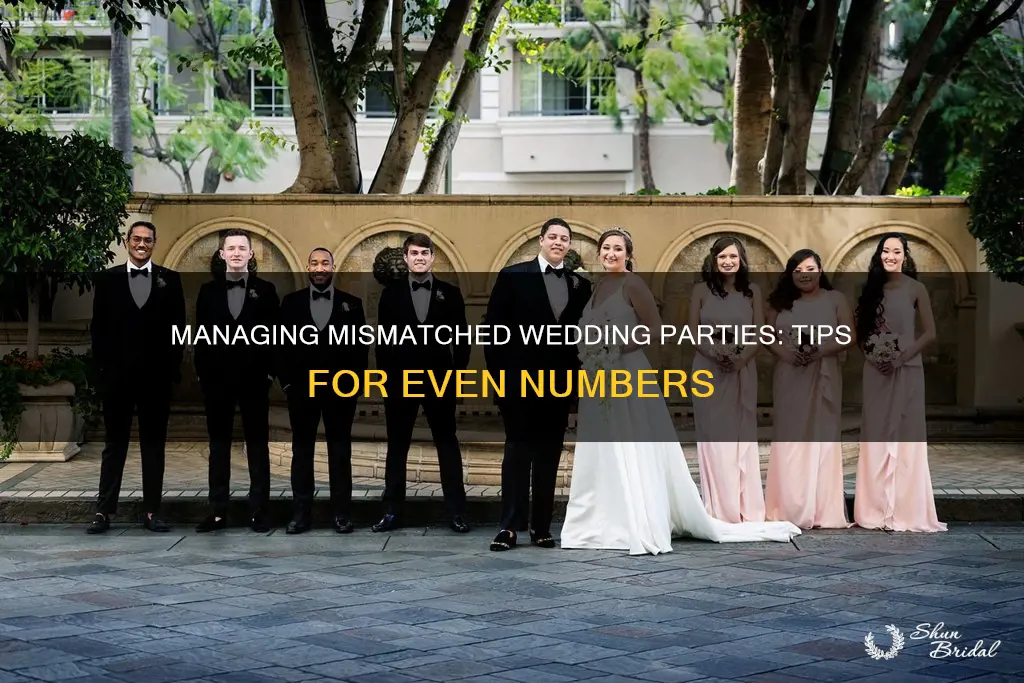 what to do with uneven bridesmaids and groomsmen