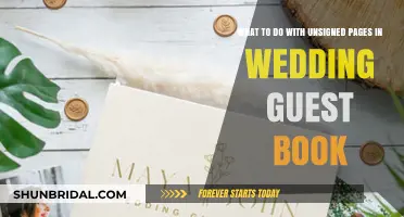 Creative Ways to Handle Unsigned Pages in Your Wedding Guest Book