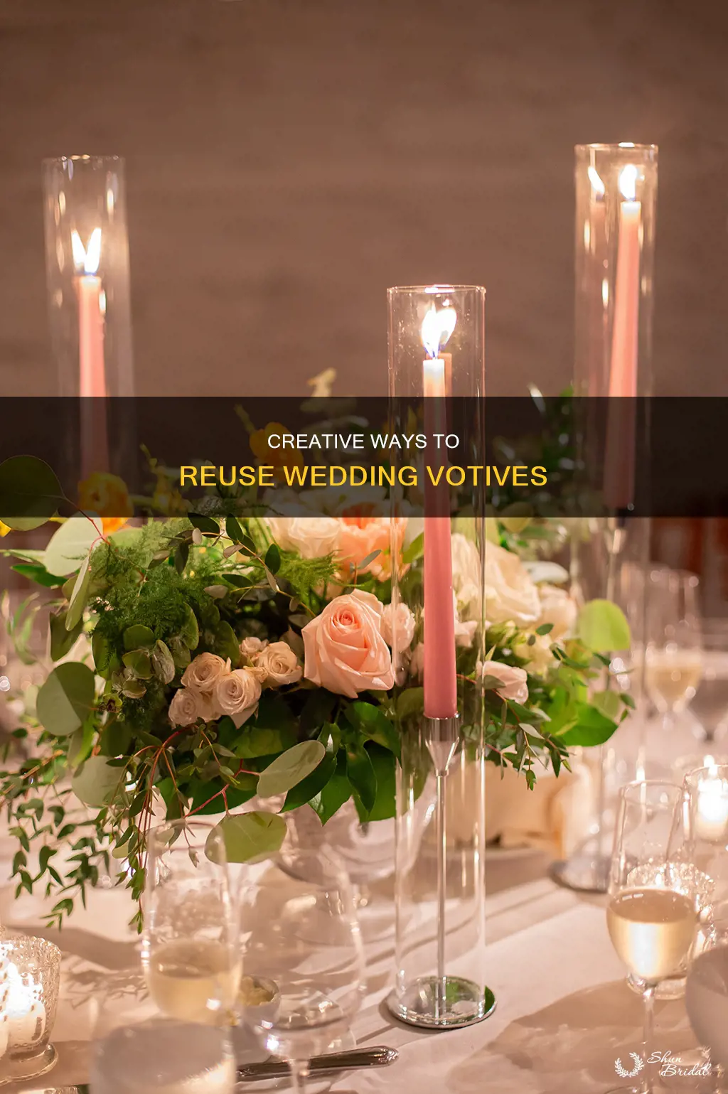 what to do with used wedding candle votives