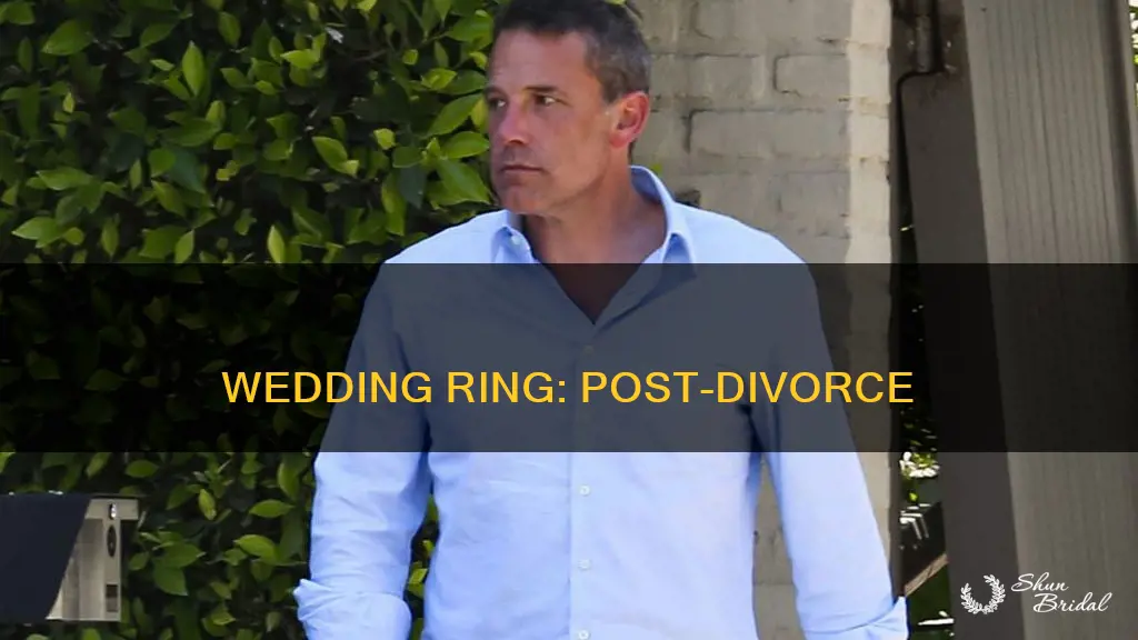 what to do with wedding band after divorce