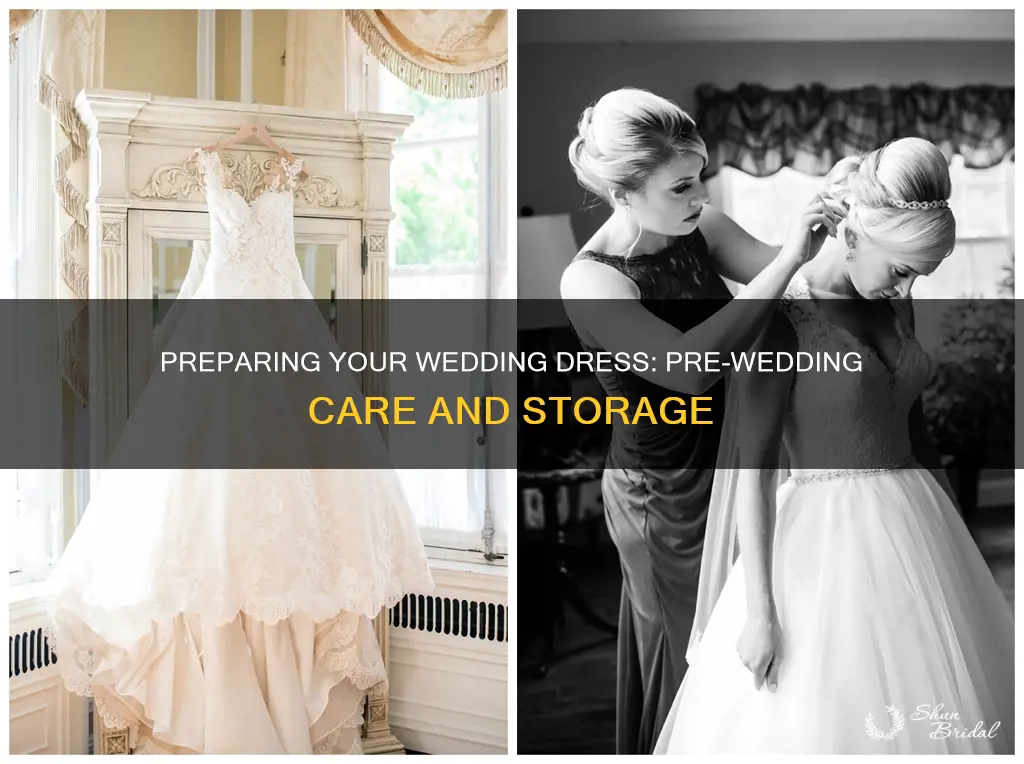 what to do with wedding dress before wedding