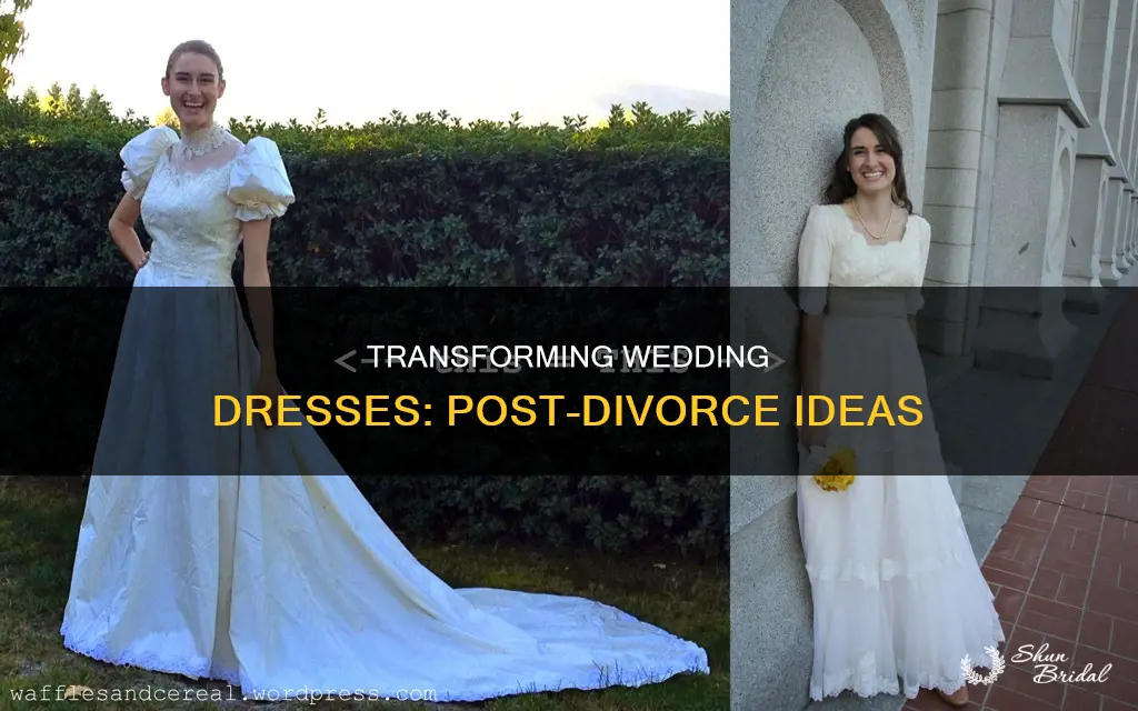 what to do with wedding dress divorce