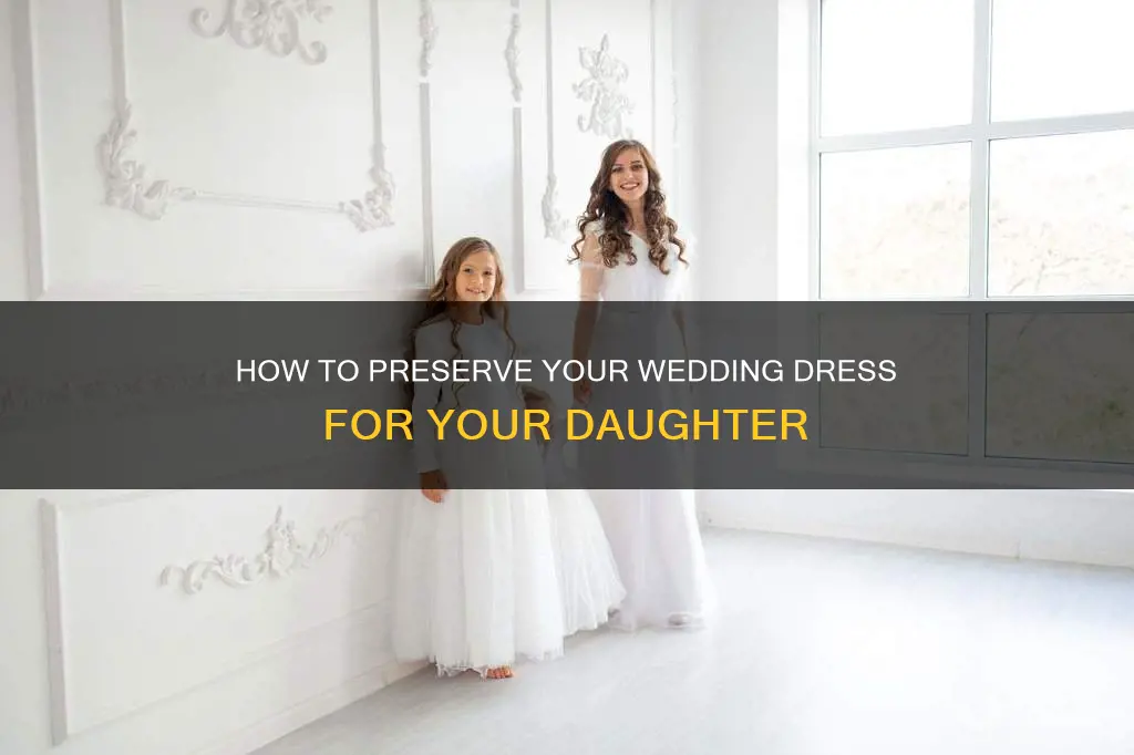 what to do with wedding dress for daughter