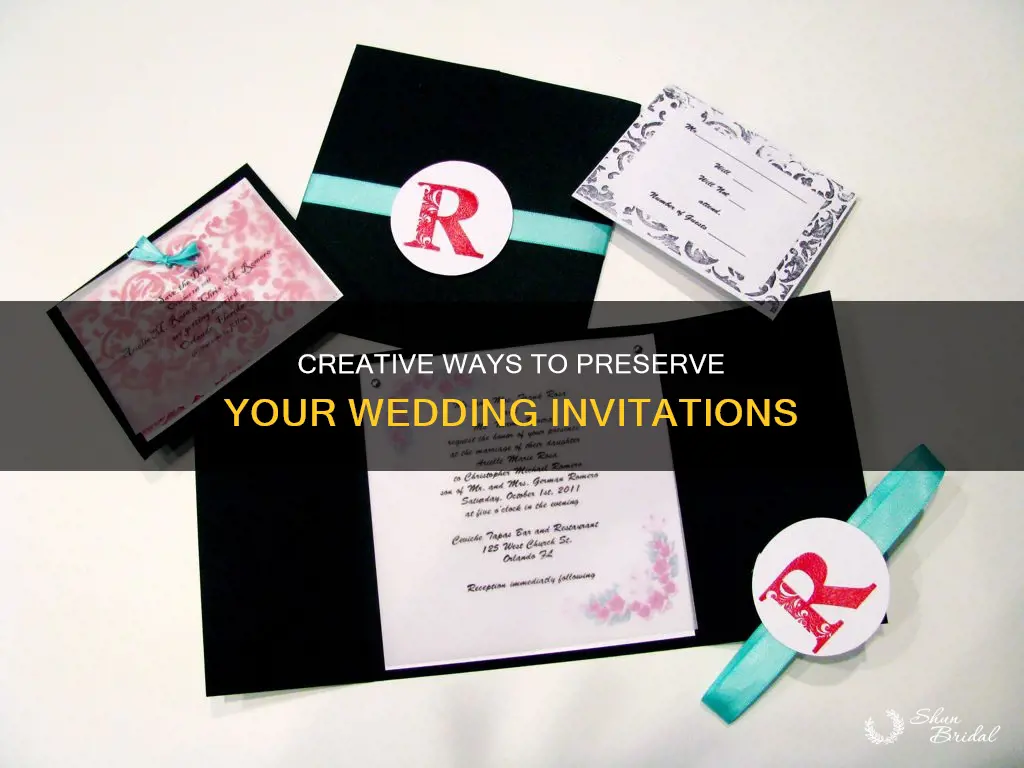 what to do with wedding invitations