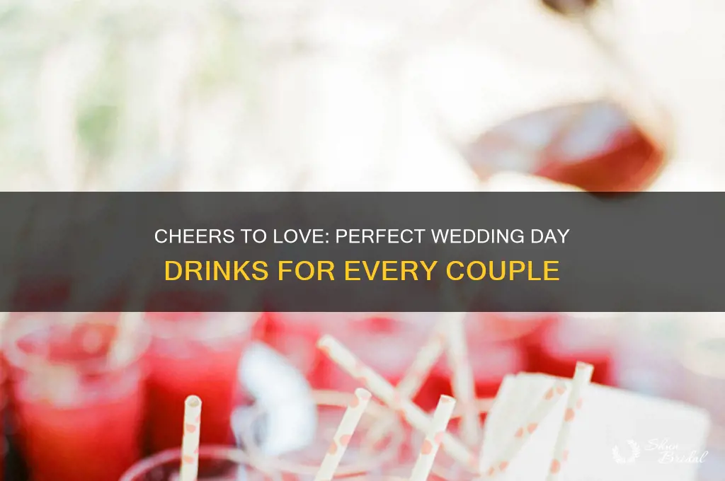 what to drink on your wedding day