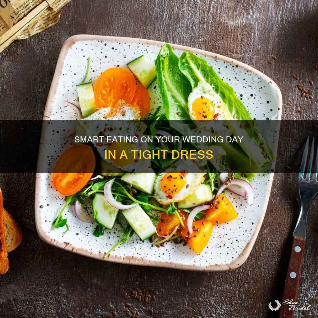 what to eat day of wedding in tight dress