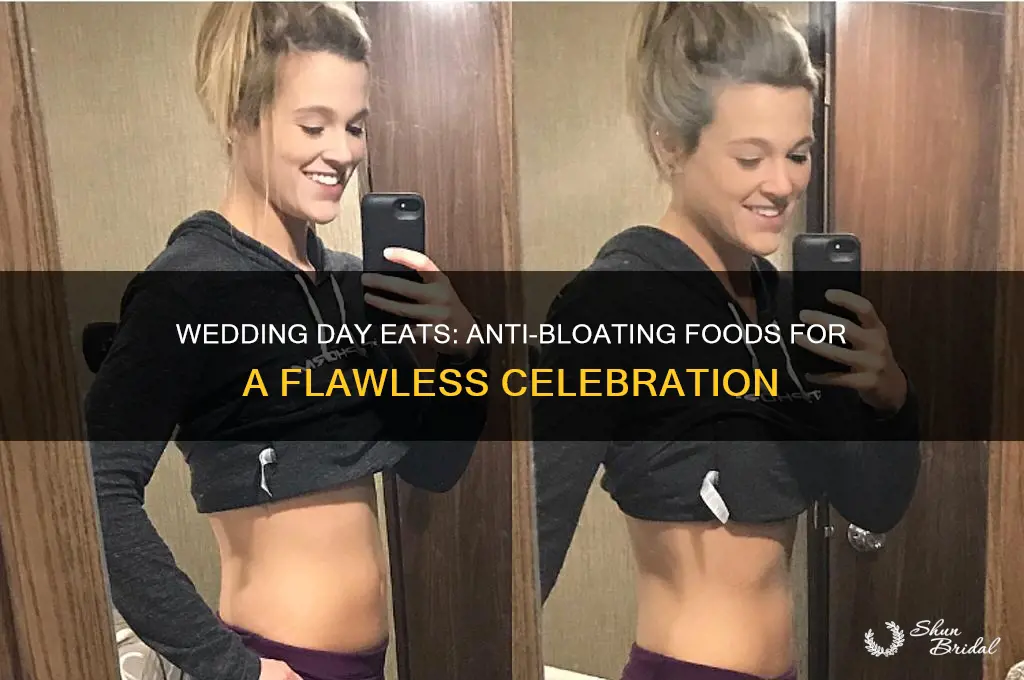 what to eat on wedding day to avoid bloating