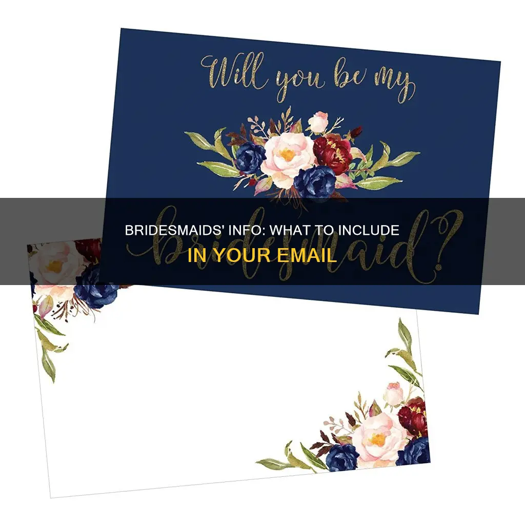 what to email bridesmaids with information