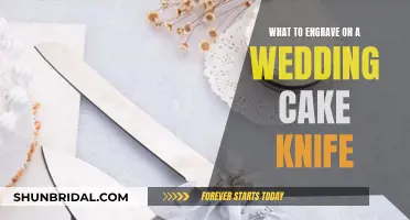 Personalizing Your Wedding Cake Knife: Engraving Ideas and Inspiration