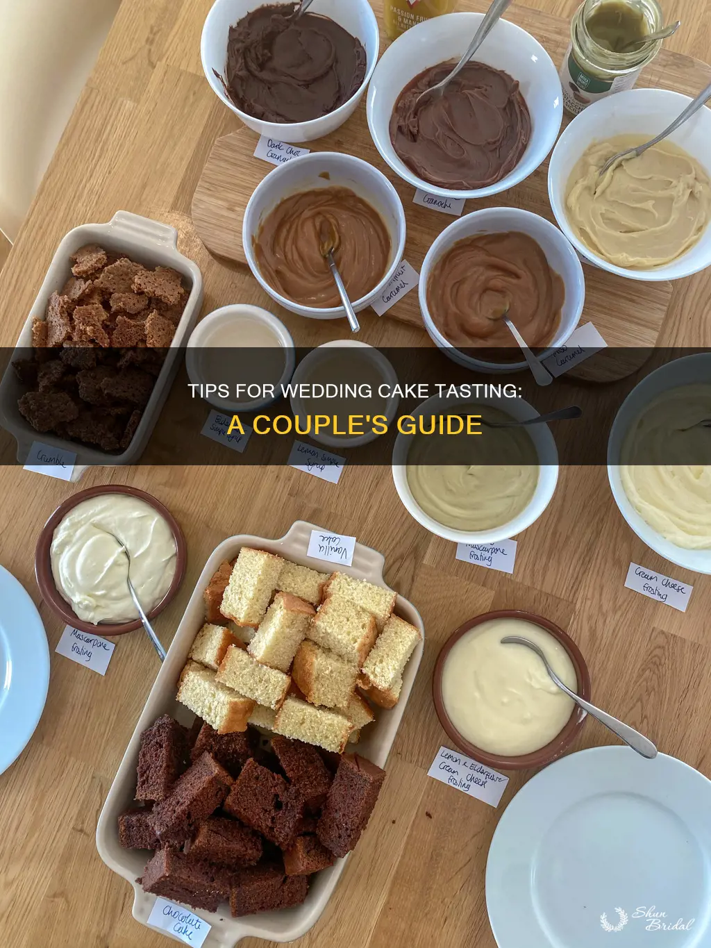 what to expect at a wedding cake tasting