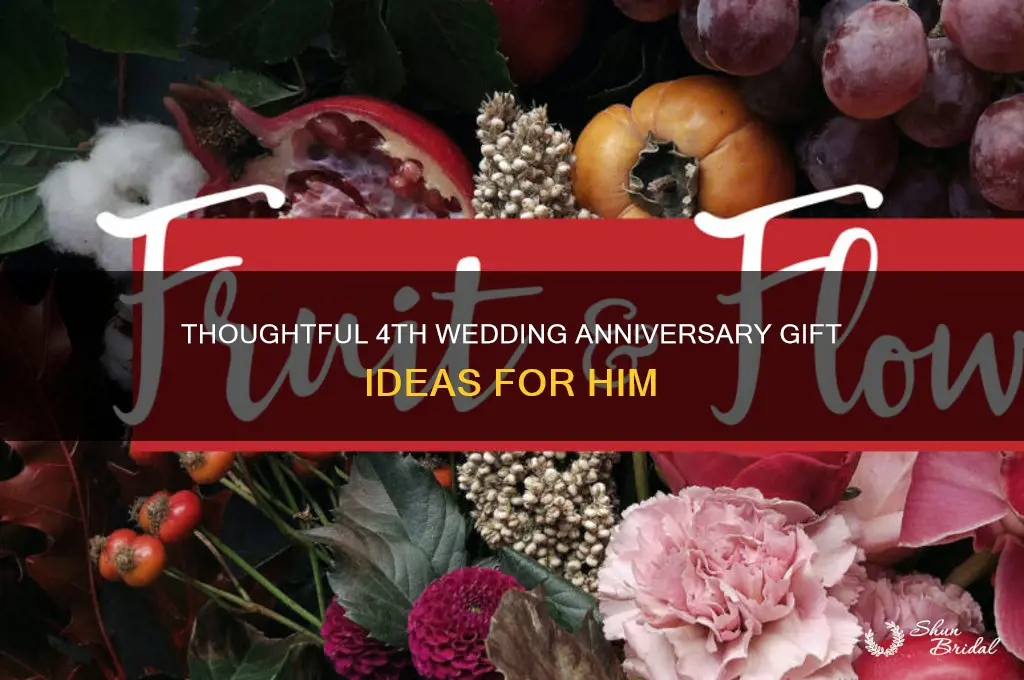what to get a man for 4th wedding anniversary