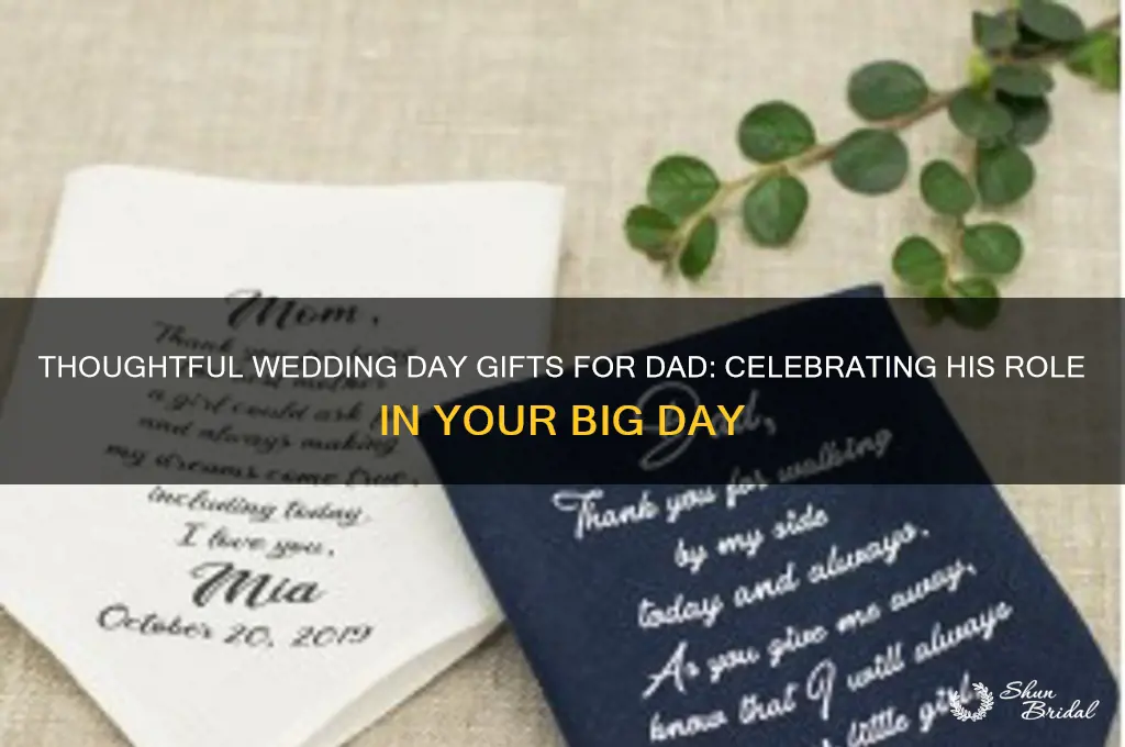 what to get dad on wedding day