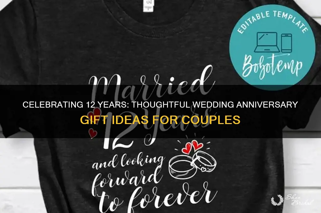 what to get for 12 year wedding anniversary