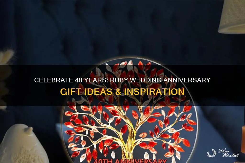 what to get for ruby wedding anniversary