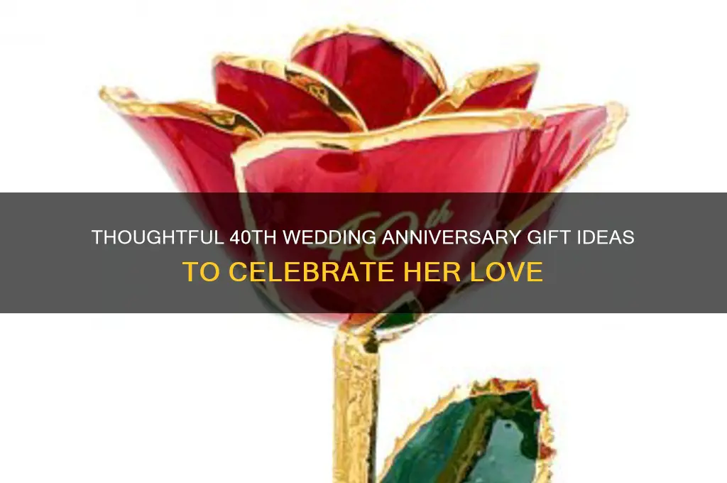 what to get her for 40th wedding anniversary