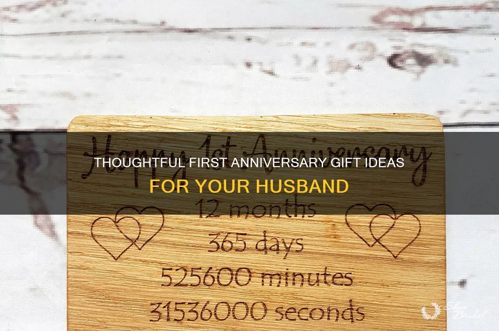 what to get him for our first wedding anniversary