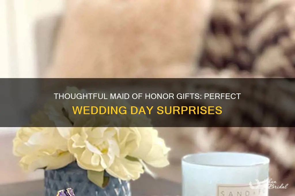 what to get maid of honor on wedding day