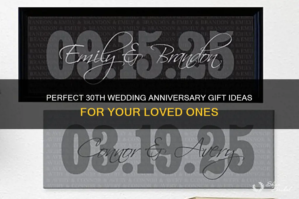what to get someone for 30th wedding anniversary