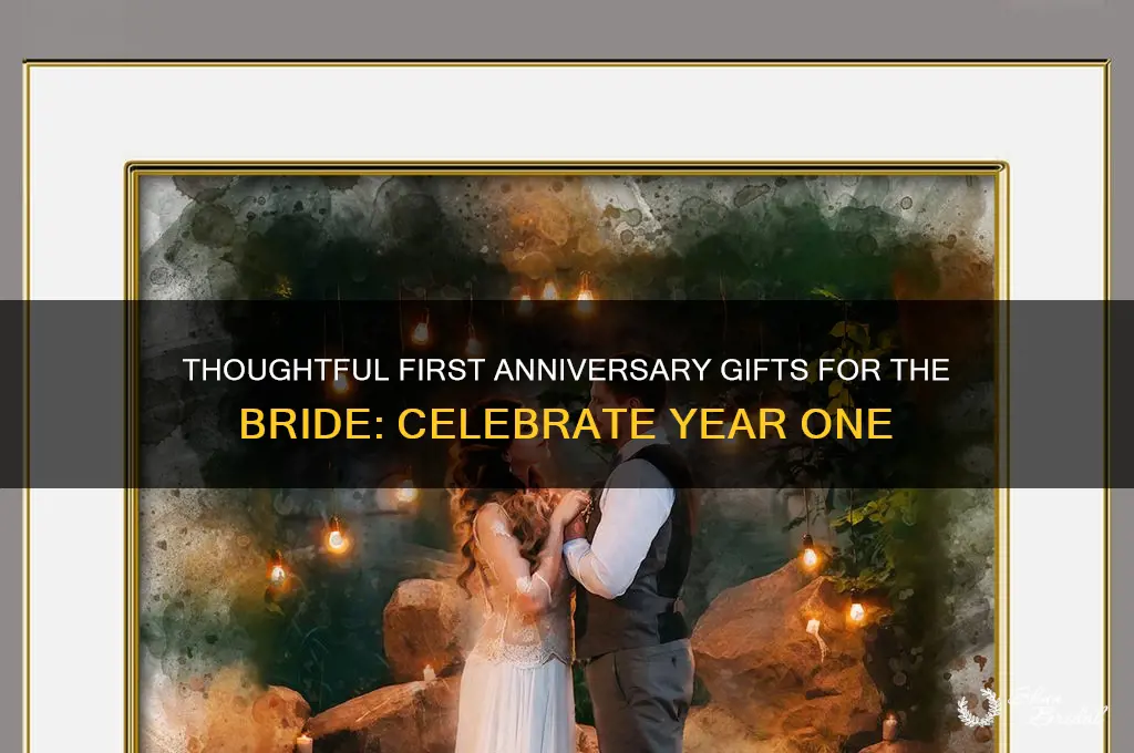 what to gift bride 1 year from wedding
