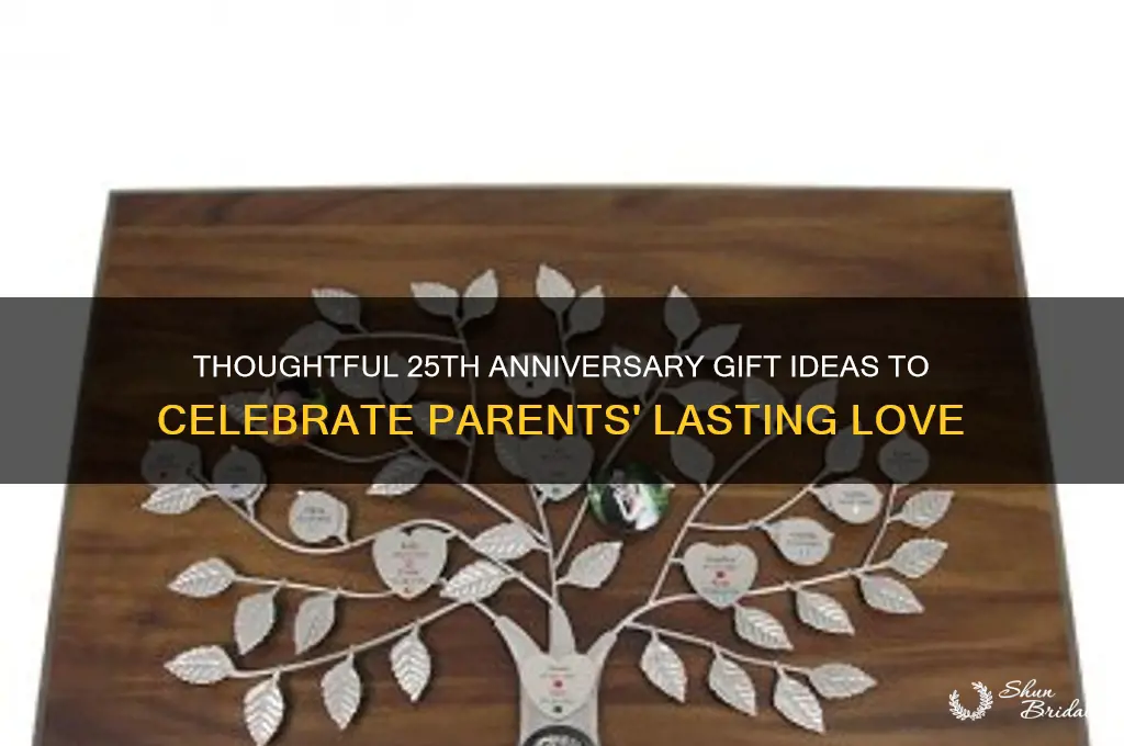 what to gift parents on their 25th wedding anniversary