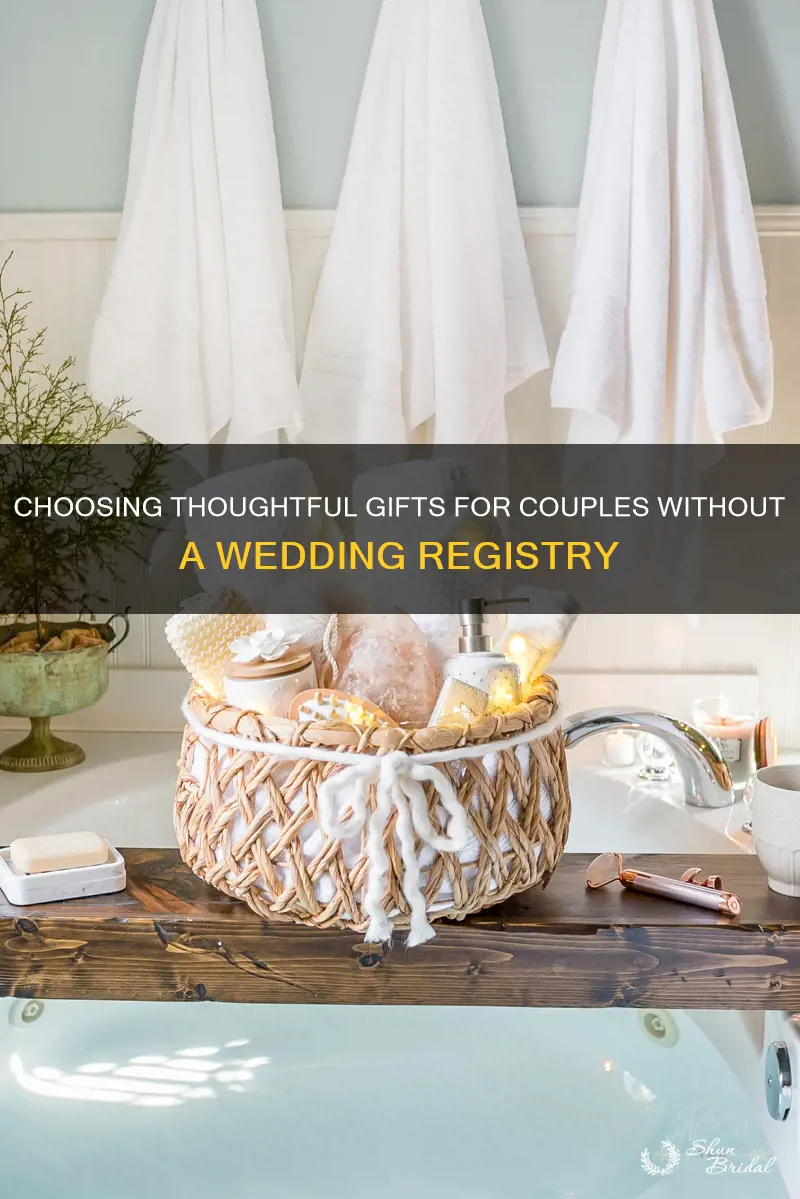what to give a a couple with no wedding registry