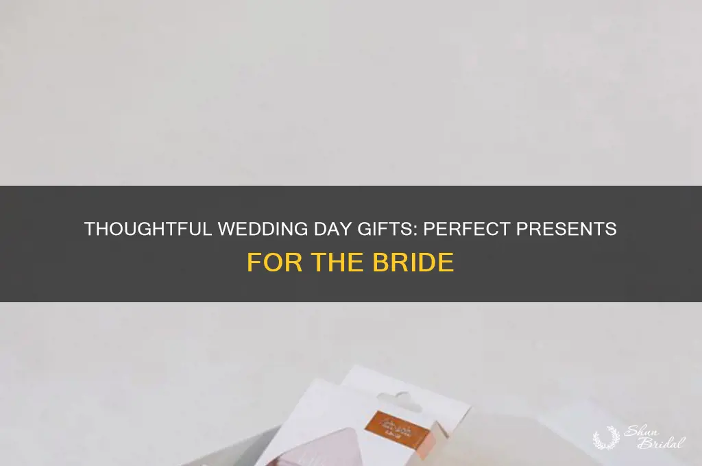 what to give a bride on her wedding day