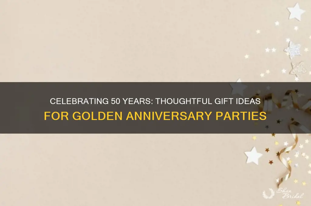 what to give for 50th wedding anniversary party