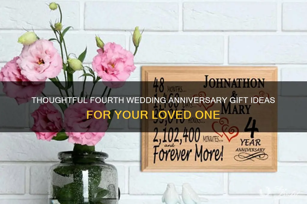 what to give for fourth wedding anniversary