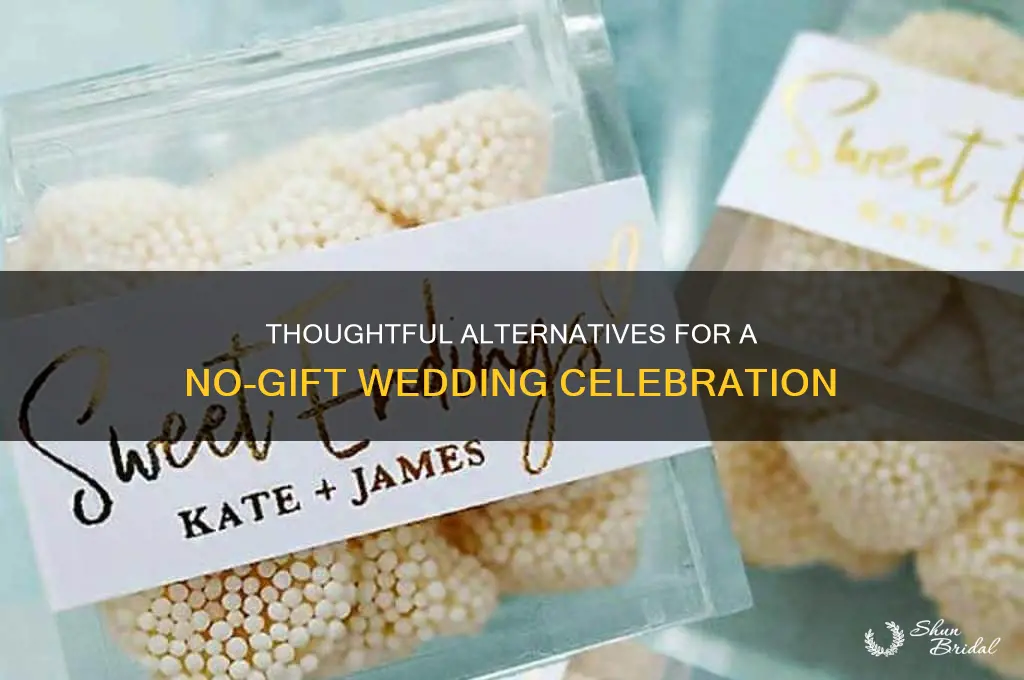 what to give for no gift wedding
