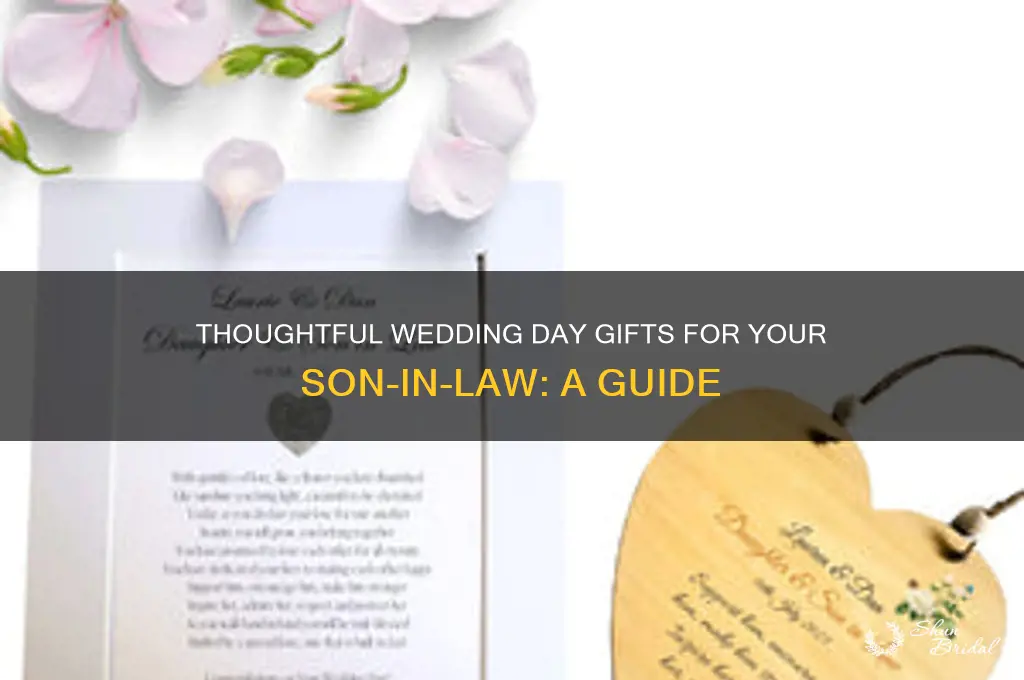 what to give son in law on wedding day