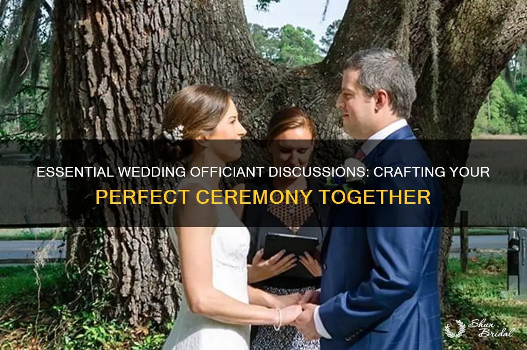 what to go over with wedding officiant