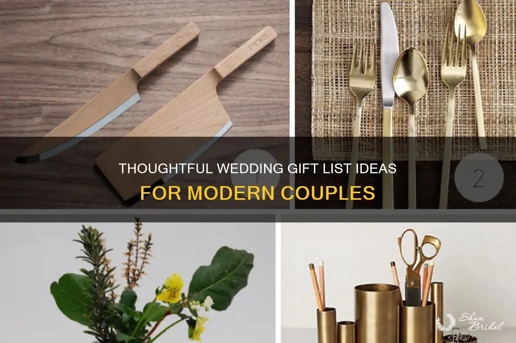 what to have on a wedding gift list
