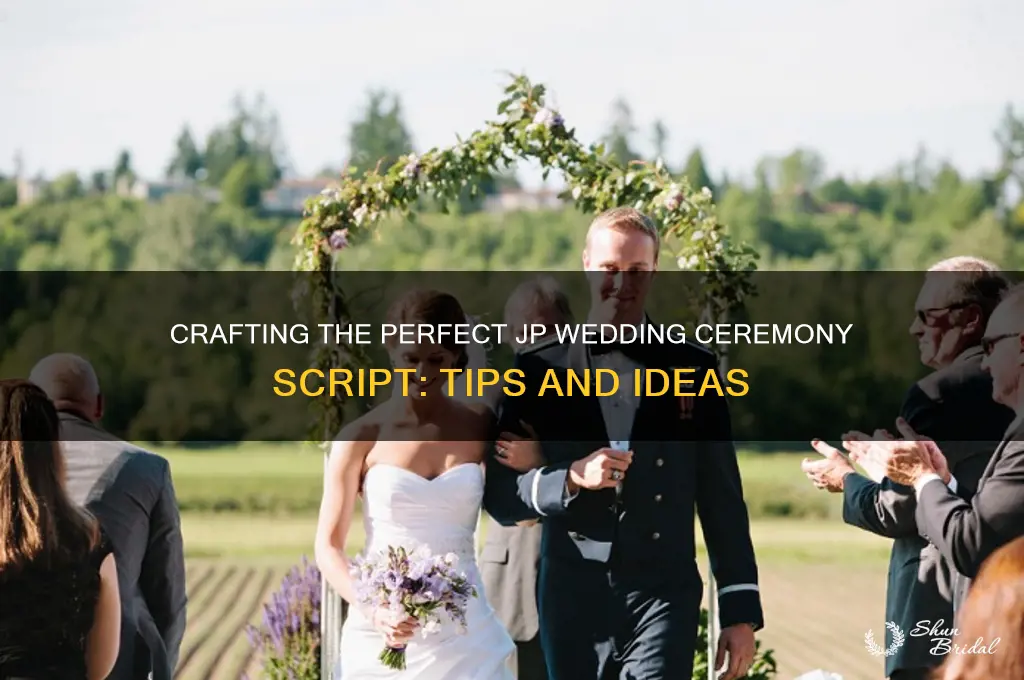 what to have the jp say at wedding ceremony
