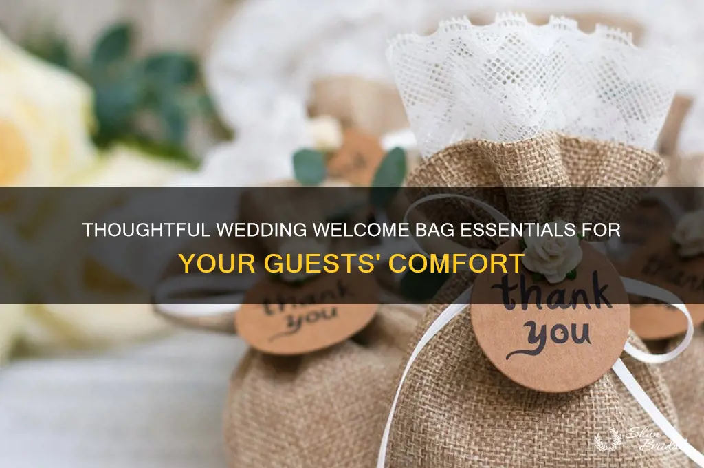 what to incl in welcome bag wedding guest