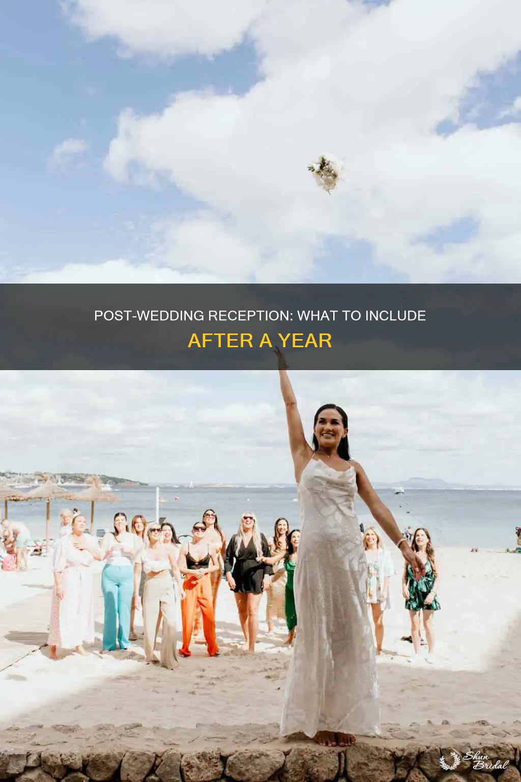 what to include at reception a year after wedding
