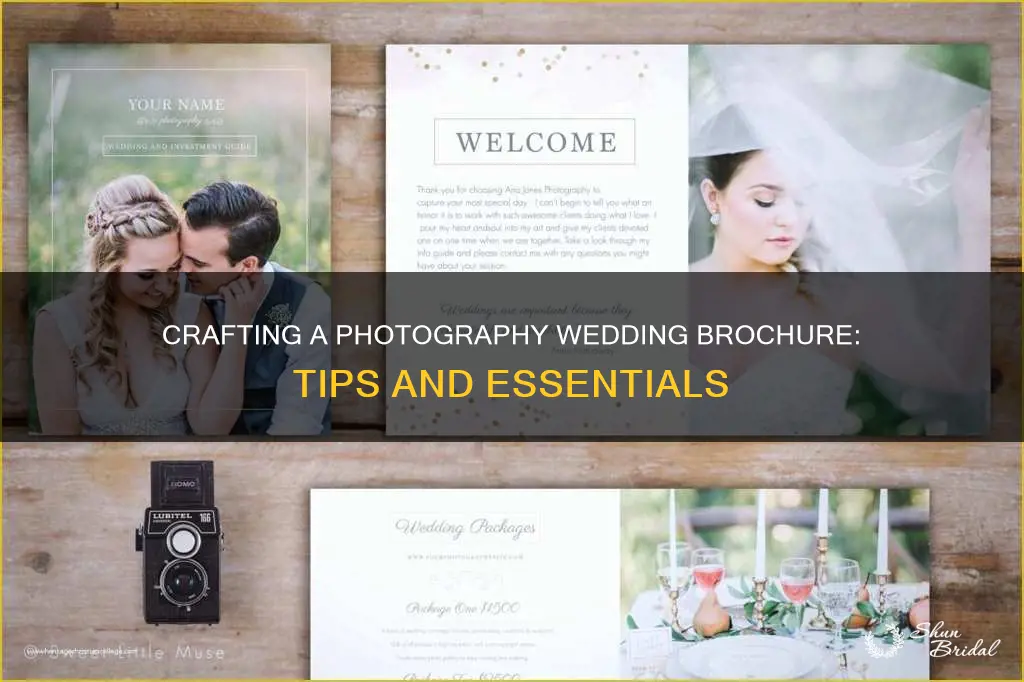 what to include in a photography wedding brochure
