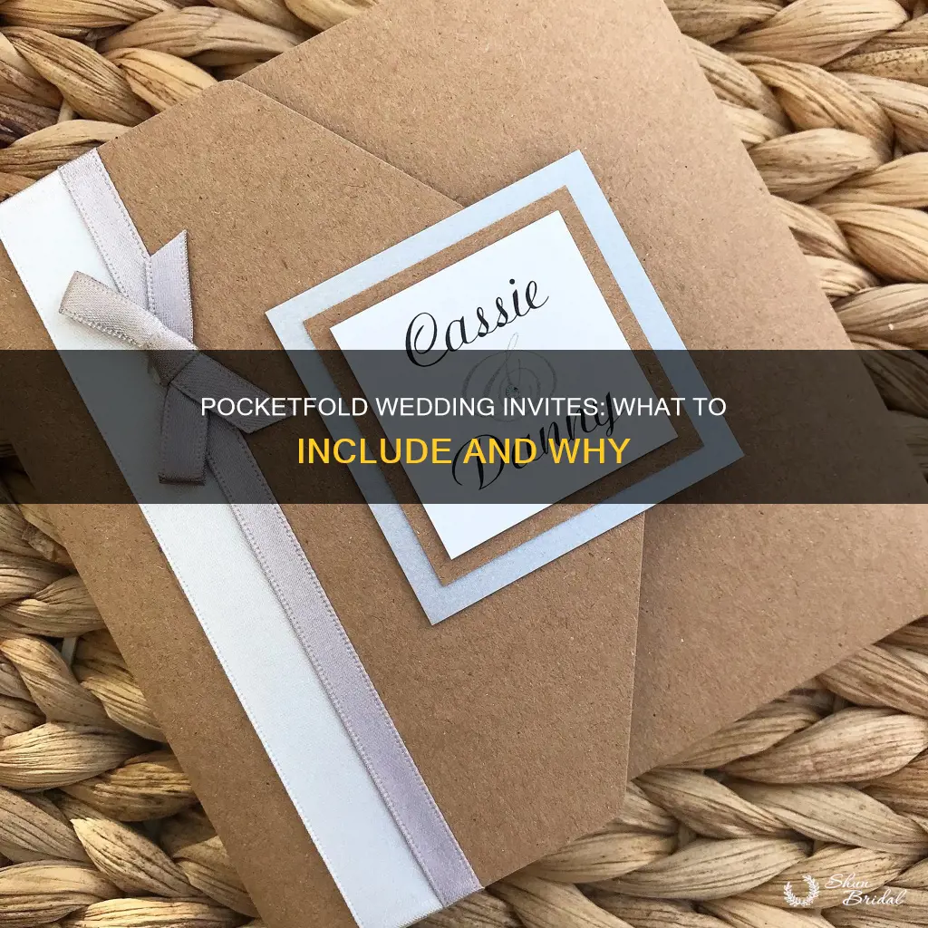 what to include in a pocketfold wedding invitation