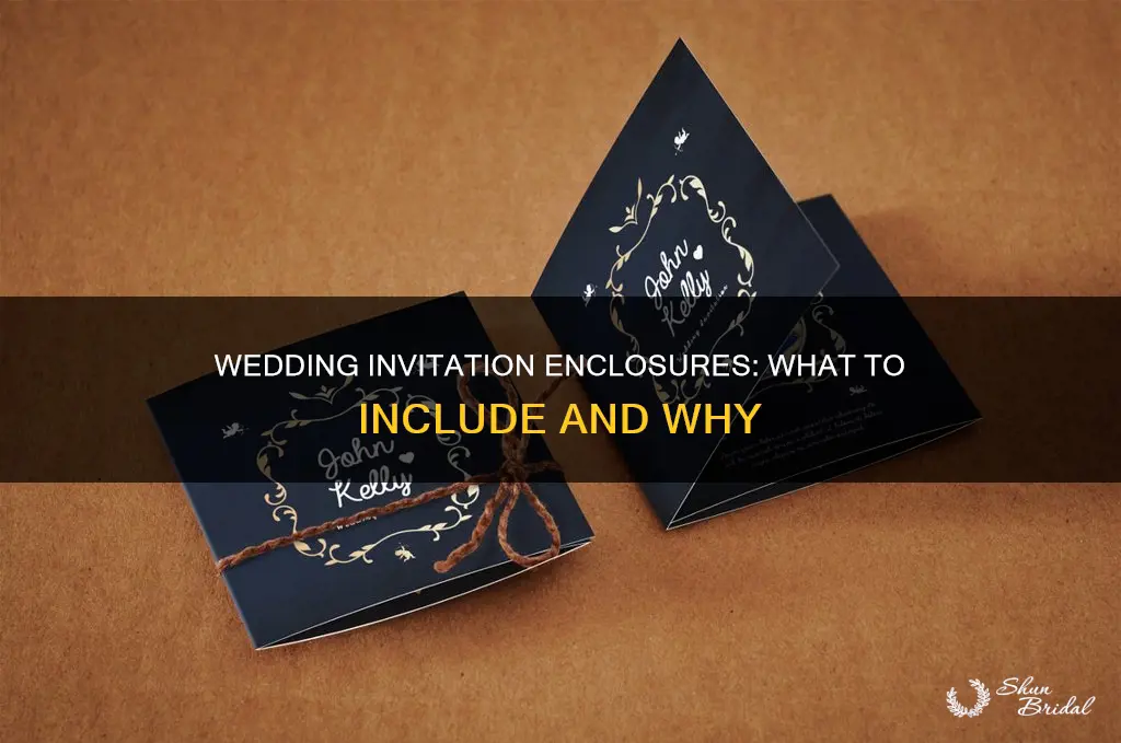 what to include in a wedding invitation enclosures