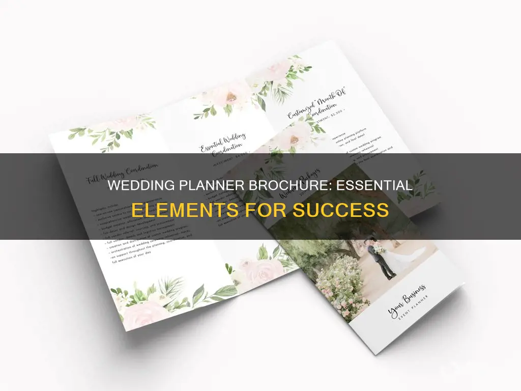 what to include in a wedding planner brochure