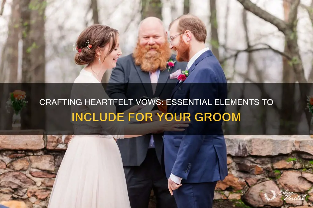 what to include in vows for him