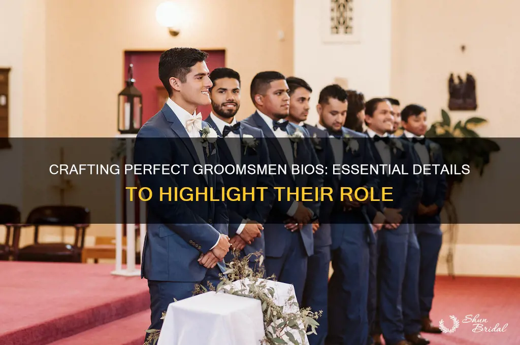 what to include in wedding bio