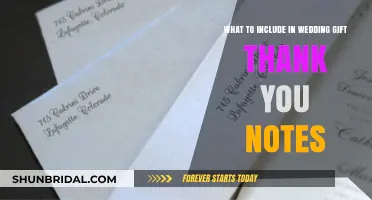 Thoughtful Wedding Gift Thank You Notes: Essential Elements to Include