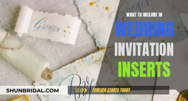 Wedding Invitation Inserts: What to Include and Why