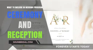 Essential Wedding Program Details: Ceremony & Reception Planning Guide