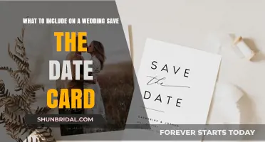 Essential Elements for Your Wedding Save the Date Card
