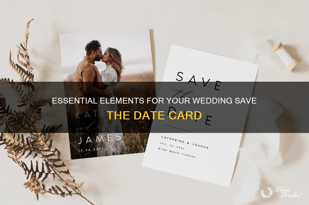 what to include on a wedding save the date card