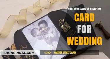 Essential Details to Include on Your Wedding Reception Card
