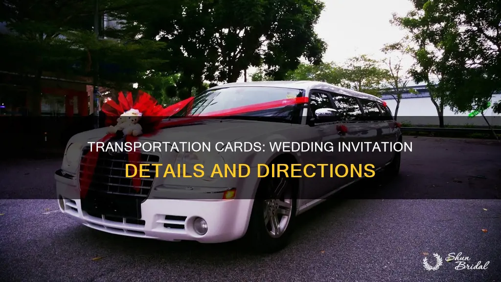 what to include on transportation card for wedding invitation