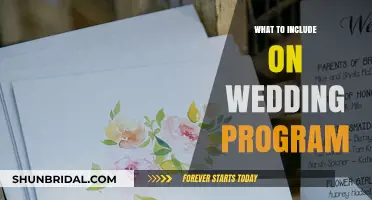Planning Your Wedding Program: What to Include
