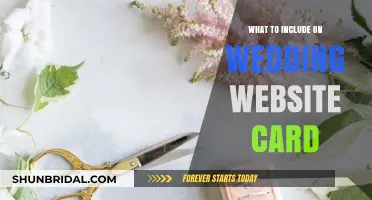 Essential Details to Feature on Your Wedding Website Invitation Card